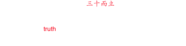 子曰：吾十有五而志于学，三十而立，四十而不惑，五十而知天命，六十而耳顺，七十而从心所欲不逾矩。

Always tell...